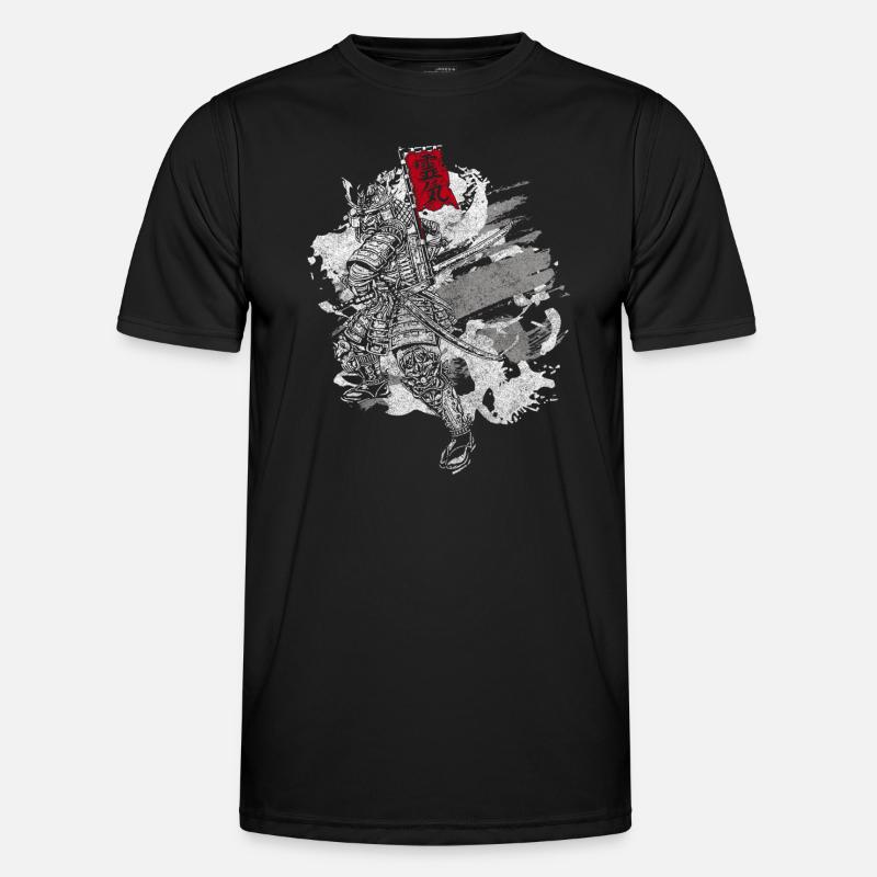 Asia Samurai Legends Aikido - Men's Functional T-Shirt - black