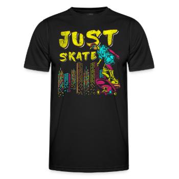 Graffiti Wall Design Écriture manuscrite - T-shirt sport Homme - noir - Devant - AI Model Male 178 dark (178cm)