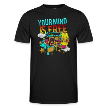 Sprayer Subway Design Art Design - Men's Functional T-Shirt - black - Front - AI Model Male 178 dark (178cm)
