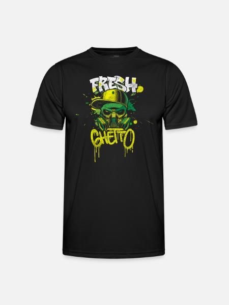 Graffiti Kunst Mode Auffällig - Männer Funktions-T-Shirt - Schwarz