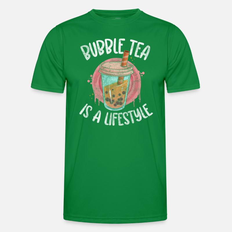Boba Tea Tea Balls Refreshment Men's Functional T-Shirt