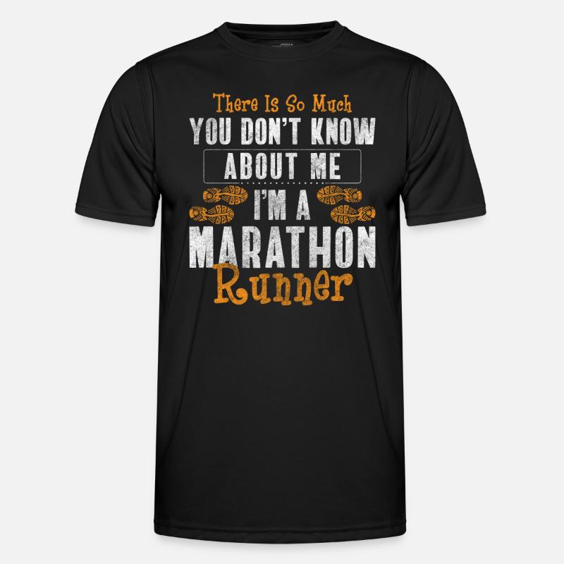 Marathon Sprinter Workout - Men's Functional T-Shirt - black