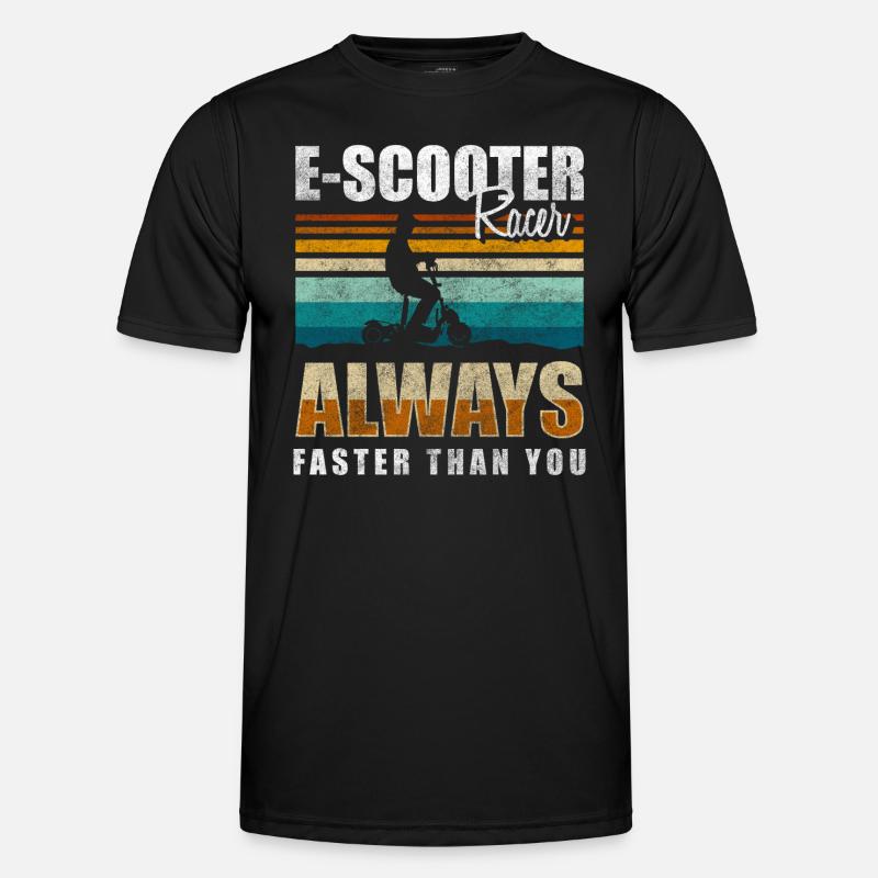 E-Scooter Electrics Environment Alternative - Men's Functional T-Shirt - black