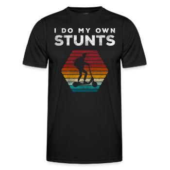 Scooter Driver City Stromer Speed - Men's Functional T-Shirt - black - Front - AI Model Male 178 dark (178cm)