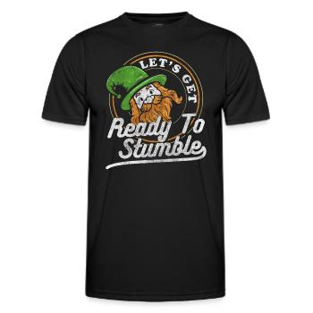 Pub Bier Glück Irisch - Männer Funktions-T-Shirt - Schwarz - Vorne - AI Model Male 178 dark (178cm)