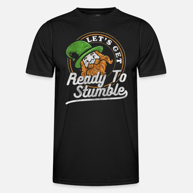 Pub Bier Glück Irisch - Männer Funktions-T-Shirt - Schwarz