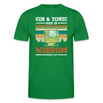 drinks genuss longsdrinks - Männer Funktions-T-Shirt - Kelly Green - Vorne - AI Model Male 178 dark (178cm)