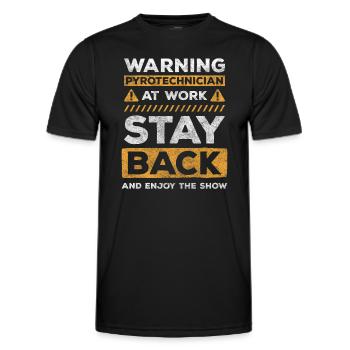 Pyro Nouvel An Beau Stade - T-shirt sport Homme - noir - Devant - AI Model Male 178 dark (178cm)