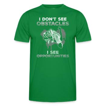 Parkour Sport Jump Stunt - T-shirt sport Homme - vert - Devant - AI Model Male 178 dark (178cm)