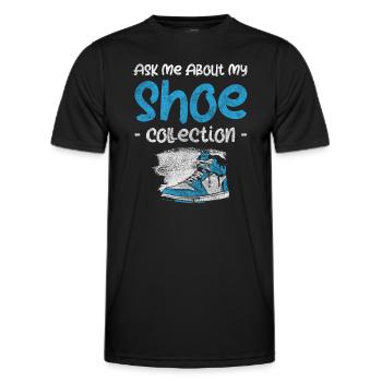 Schuh Sammler Modisch Sucht - Männer Funktions-T-Shirt - Schwarz - Vorne - AI Model Male 178 dark (178cm)