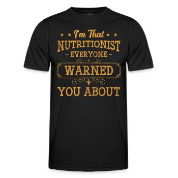 Consultant Job Dream Conscious - Men's Functional T-Shirt - black - Front - AI Model Male 178 dark (178cm)