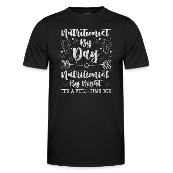 Consultante Profession Sujet Santé - T-shirt sport Homme - noir - Devant - AI Model Male 178 dark (178cm)