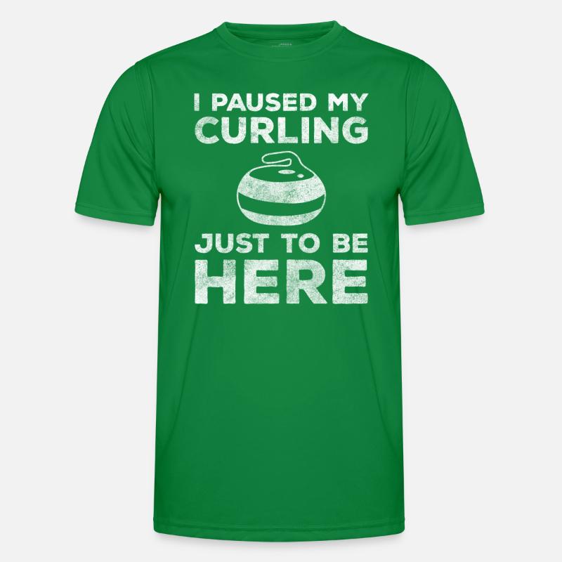 curling mop Men's Functional T-Shirt