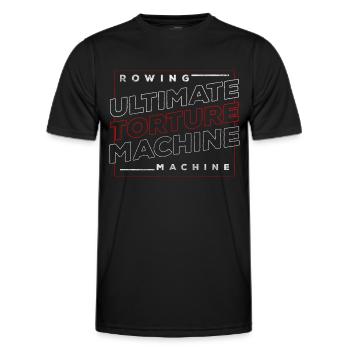 Rowers Athletes Endurance Air - Men's Functional T-Shirt - black - Front - AI Model Male 178 dark (178cm)