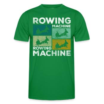 Rameur rameur hardcore - T-shirt sport Homme - vert - Devant - AI Model Male 178 dark (178cm)