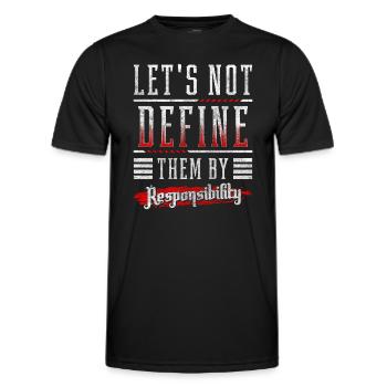 Journée de l’homme Masculinité Novembre - T-shirt sport Homme - noir - Devant - AI Model Male 178 dark (178cm)