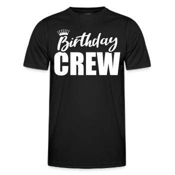 Équipe d’anniversaire ou équipe Équipe de fête d’anniversaire - T-shirt sport Homme - noir - Devant - AI Model Male 178 dark (178cm)
