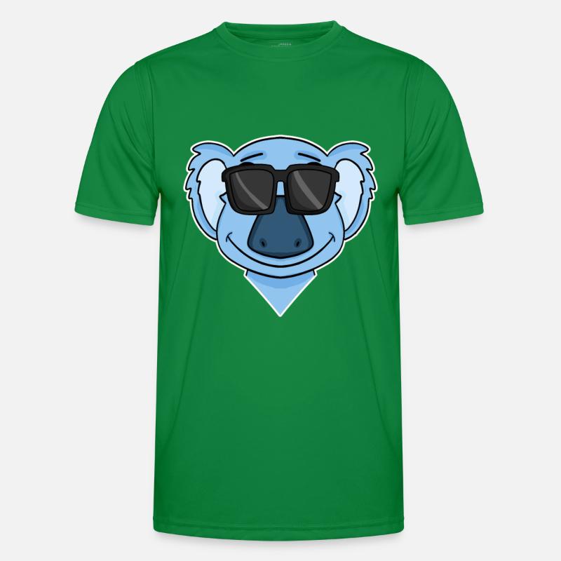 Koala mit Brille Männer Funktions-T-Shirt
