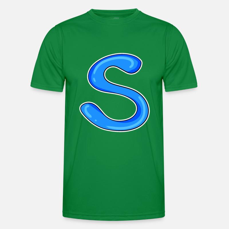 Letter S Initial Letter Men's Functional T-Shirt