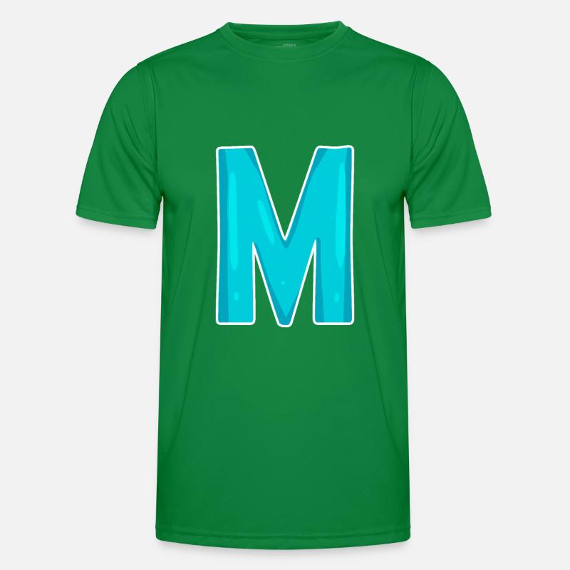 Letter M Initial Letter Men's Functional T-Shirt