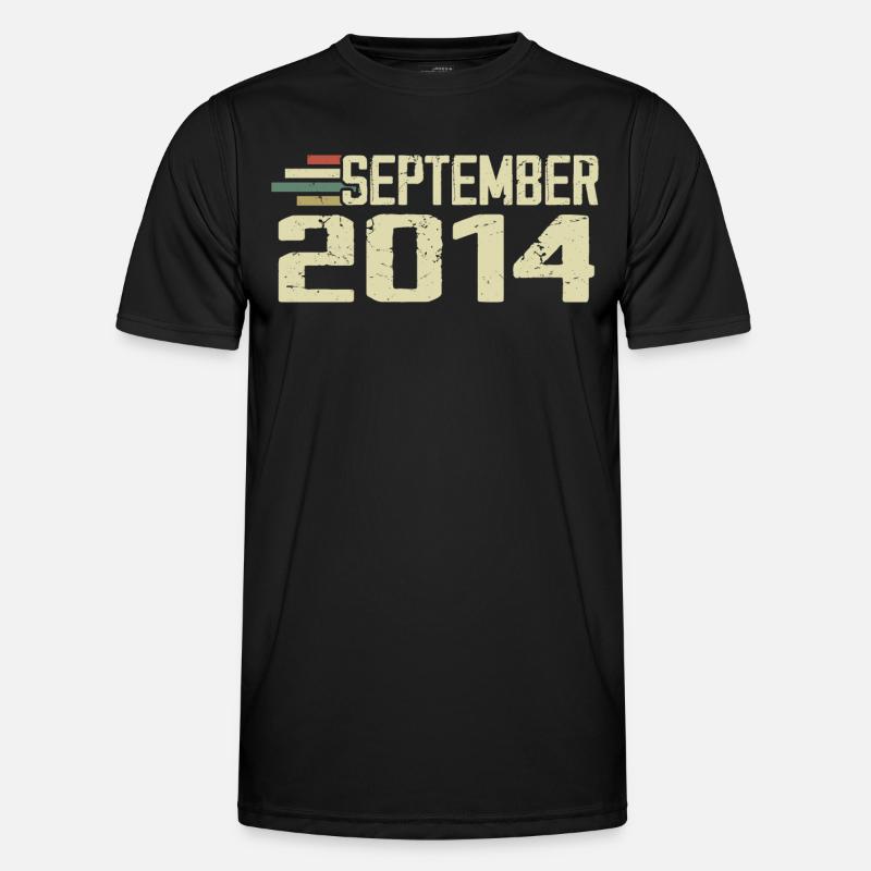 September 2014 Vintage Geschenkidee September 2014 Männer Funktions-T-Shirt