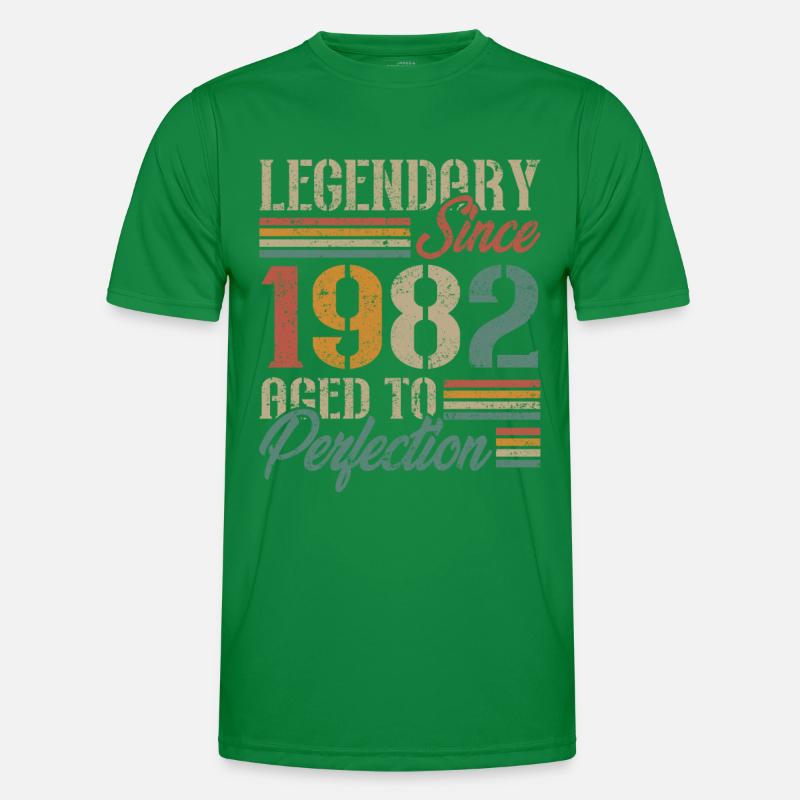 Vintage 1982 Retro Geburtstagsgeschenk Männer Funktions-T-Shirt