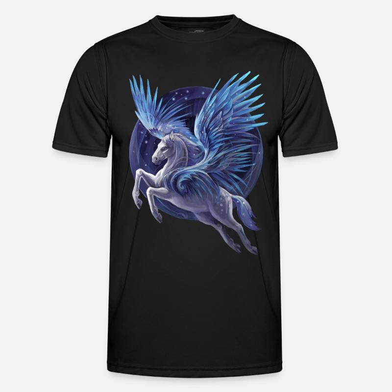 Pegasus - Männer Funktions-T-Shirt - Schwarz