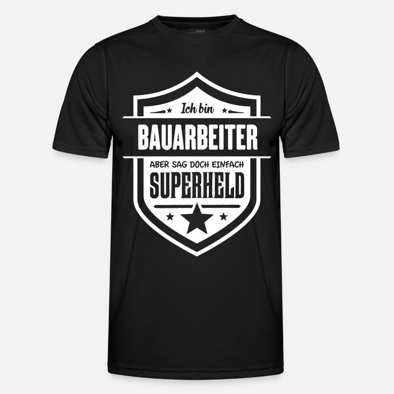 Super Bauarbeiter Männer Funktions-T-Shirt