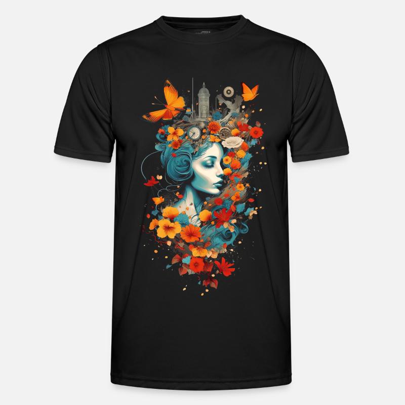 Fleur T-shirt sport Homme