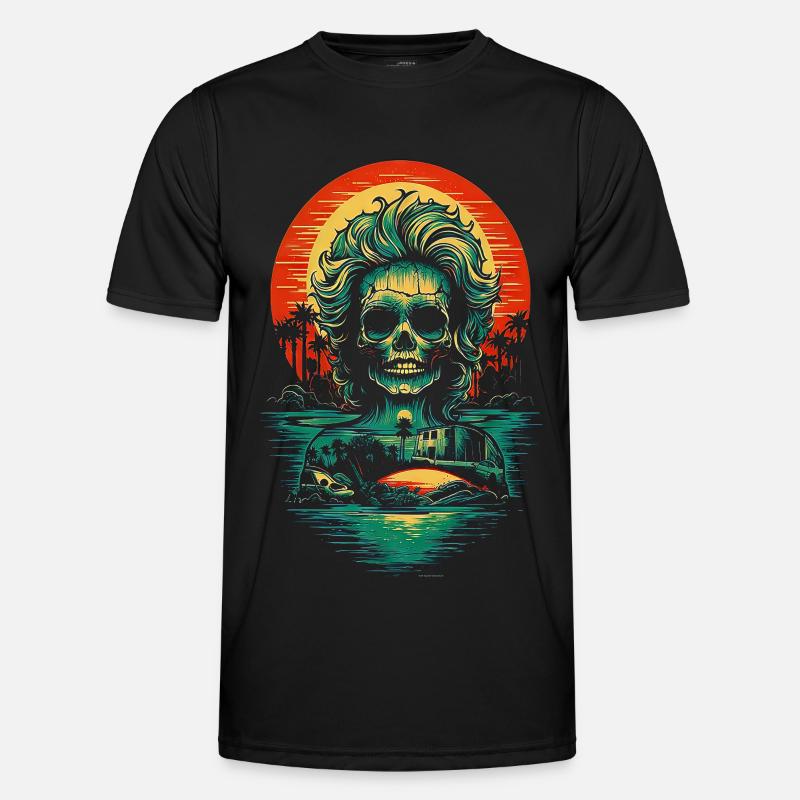 Retro Skull Men's Functional T-Shirt