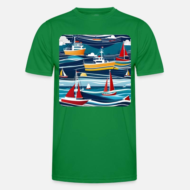 Bateaux et navires T-shirt sport Homme