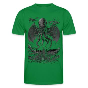 Cthulhu-Albtraum - Männer Funktions-T-Shirt - Kelly Green - Vorne - AI Model Male 178 dark (178cm)