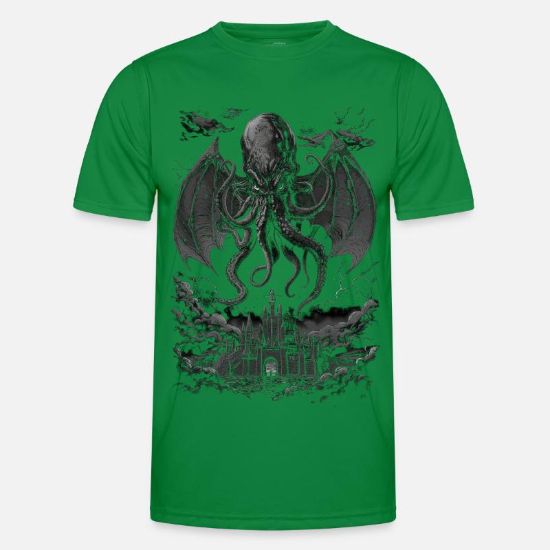 Cthulhu-Albtraum Männer Funktions-T-Shirt
