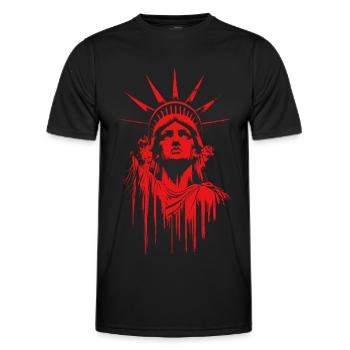 Lady Liberty - Men's Functional T-Shirt - black - Front - AI Model Male 178 dark (178cm)
