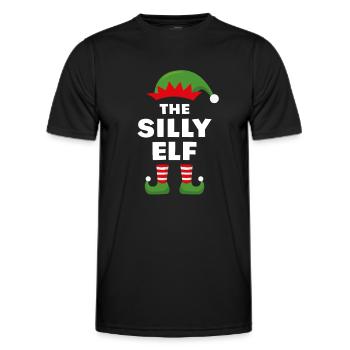 The Silly Elf - Men's Functional T-Shirt - black - Front - AI Model Male 178 dark (178cm)