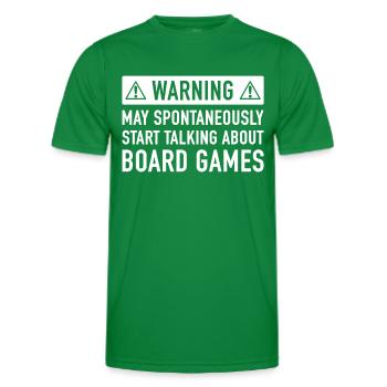 Lustige Brettspiele Geschenk-Idee - Männer Funktions-T-Shirt - Kelly Green - Vorne - AI Model Male 178 dark (178cm)