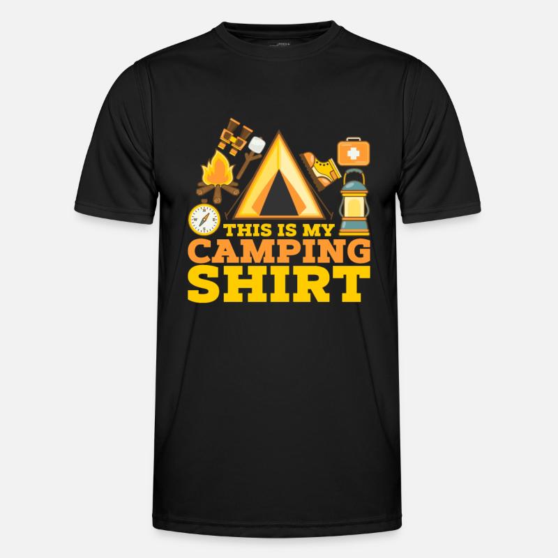 Shirt Camping Camper Camping Gift - Men's Functional T-Shirt - black
