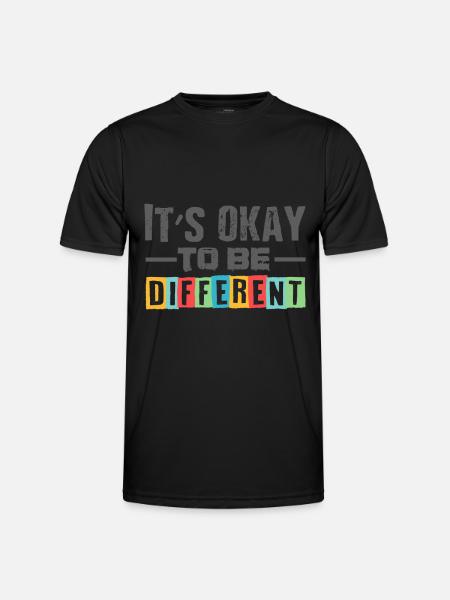 different autism gift shirt - Men's Functional T-Shirt - black