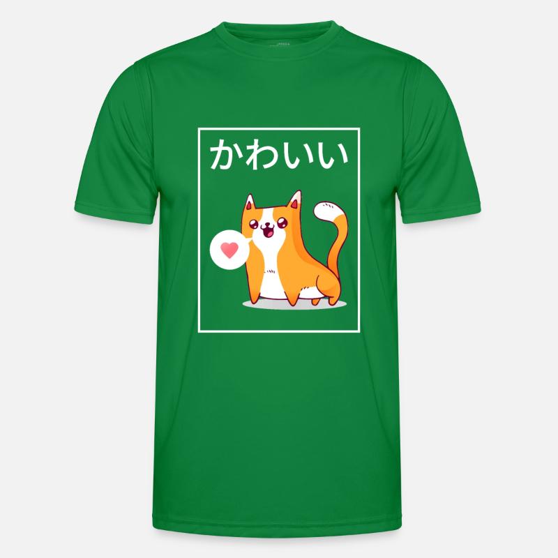 Kawaii Chat T-shirt sport Homme