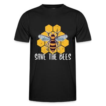 Imker Speichern Sie das Bienen-Imkereigeschenk - Männer Funktions-T-Shirt - Schwarz - Vorne - AI Model Male 178 dark (178cm)