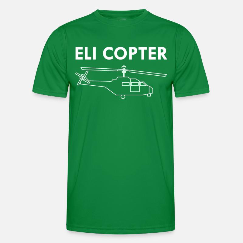 Eli copter Agent Helicopter Mossad Israel Männer Funktions-T-Shirt