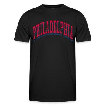 Philadelphia - Men's Functional T-Shirt - black - Front - AI Model Male 178 dark (178cm)