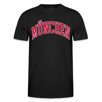München - Männer Funktions-T-Shirt - Schwarz - Vorne - AI Model Male 178 dark (178cm)