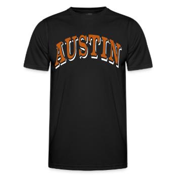 Austin - Männer Funktions-T-Shirt - Schwarz - Vorne - AI Model Male 178 dark (178cm)