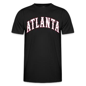 Atlanta - Männer Funktions-T-Shirt - Schwarz - Vorne - AI Model Male 178 dark (178cm)
