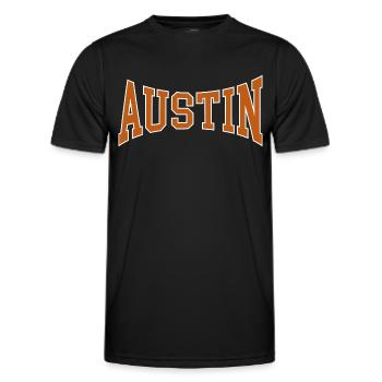 Austin - T-shirt sport Homme - noir - Devant - AI Model Male 178 dark (178cm)