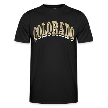 Colorado - Männer Funktions-T-Shirt - Schwarz - Vorne - AI Model Male 178 dark (178cm)