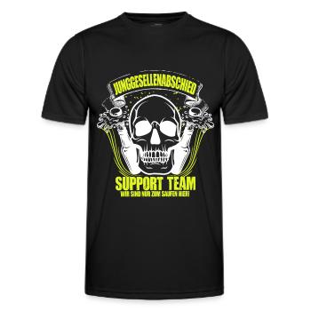 Junggesellenabschied Party Crew Feiern Hochzeit - Männer Funktions-T-Shirt - Schwarz - Vorne - AI Model Male 178 dark (178cm)
