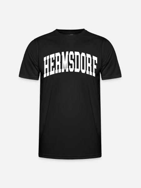 Hermsdorf - Männer Funktions-T-Shirt - Schwarz