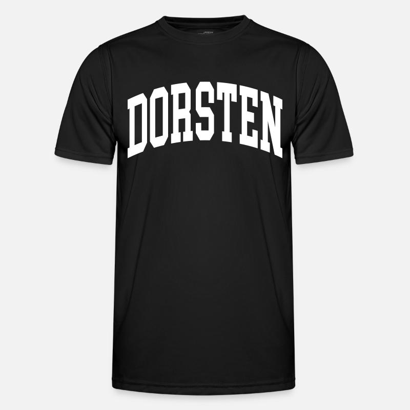 Dorsten - Männer Funktions-T-Shirt - Schwarz